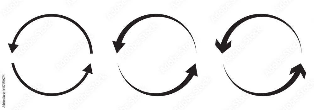 Aufkleber refresh icon vector. reload sign and symbol. update icon.