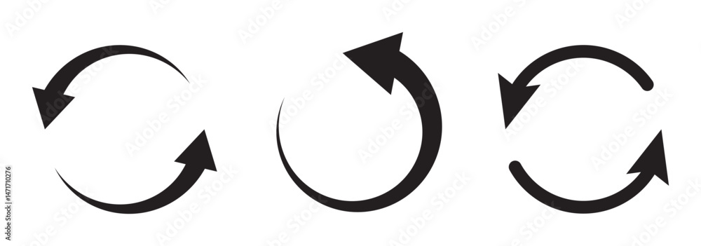 Aufkleber refresh icon vector. reload sign and symbol. update icon.