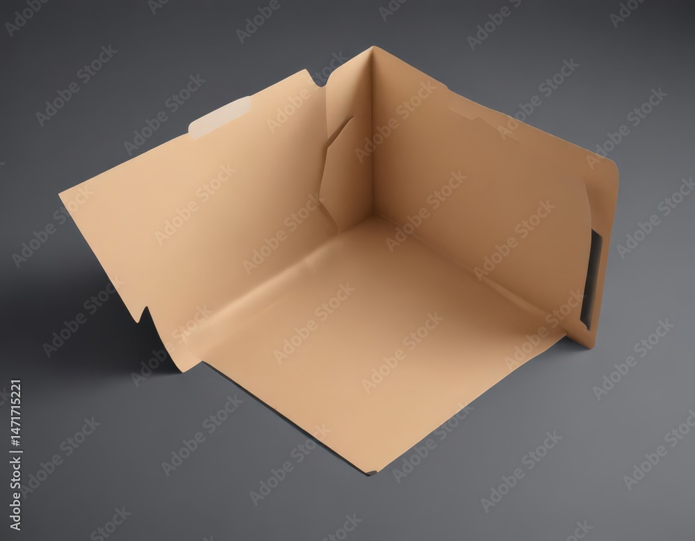 Poster customizable folder die-cut; vector template for design and branding , identity, material
