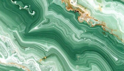 Swirling bands of vibrant green and white create an abstract, mesmerizing pattern evocative of nature's artistry and calm serenity.