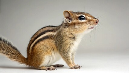 Obraz premium Chipmunk on studio background 