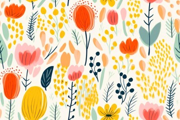 Abstract summer colours pattern flower plant.