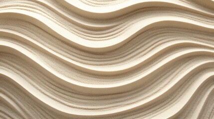 Rippled sand texture creates an elegant and calming visual experience for relaxation