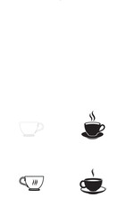 Silhouette Tea Cup Vector Design – Minimalist Style