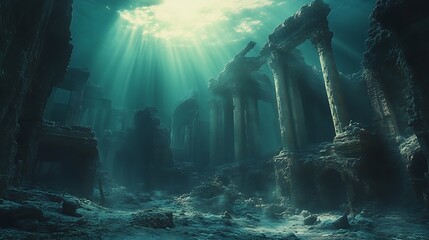 Hidden City Found Under Ocean Surface High Resolution Picture