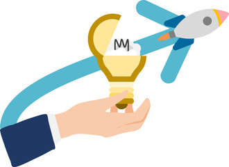 新規事業を始めるイラスト