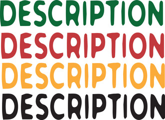 Colorful Funky Text Set Playful Typography for Labels or Posters