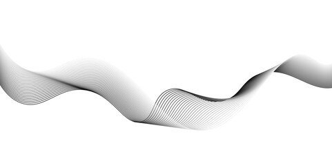 Abstract Vector Background with Black Wavy Lines.abstract white gradient background with waves lines,design element for technology, Abstract vector black wave lines on white background.