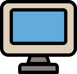 Retro Computer Monitor Icon
