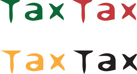 Colorful Funky Text Set – Playful Typography for Labels or Posters