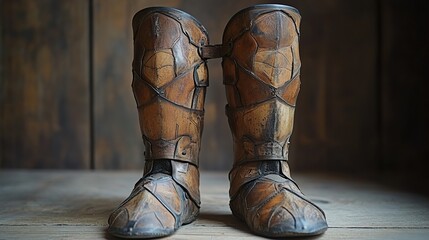 Antique Leather Boots, Historical Armor
