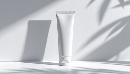 Cosmetic Tube Mockup – Minimal Beauty Product isolated on white