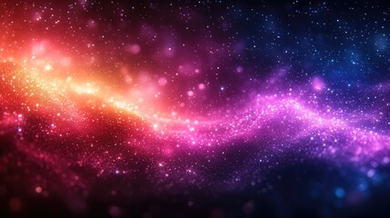 Cosmic nebula of vibrant colors