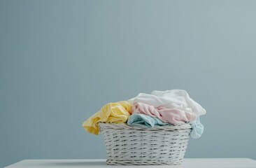 Colorful laundry basket
