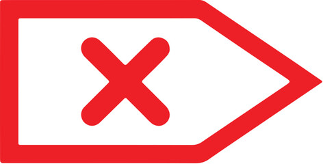 Obraz premium Delete icon for web and mobile. Adobe Illustrator Artwork.