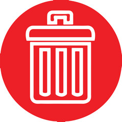 Delete icon for web and mobile. Adobe Illustrator Artwork.