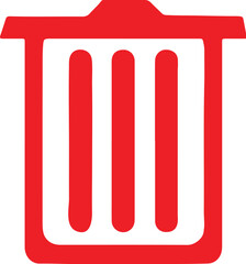 Delete icon for web and mobile. Adobe Illustrator Artwork.