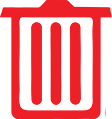 Delete icon for web and mobile. Adobe Illustrator Artwork.