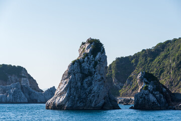 和歌山県の白崎海岸の岩