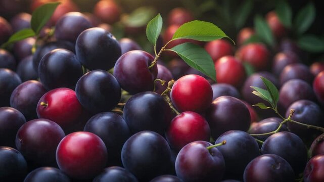 Camu camu is a small bushy tree that grows by the rivers in the rainforest.