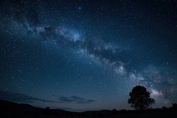 Vast starry night sky.