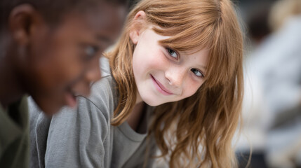 diverse group of students from various backgrounds engaged in collaborative learning environment showcasing unity