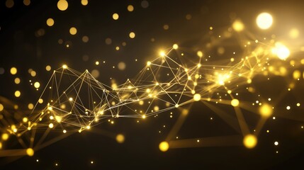 Fototapeta premium Abstract gold network design