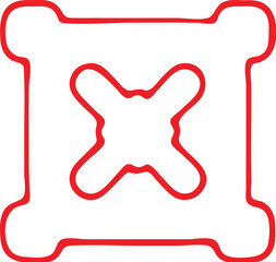 Delete icon for web and mobile. Adobe Illustrator Artwork.