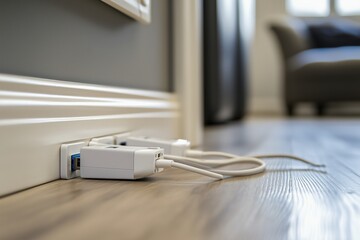 2 USB adapters and cables on the floor.