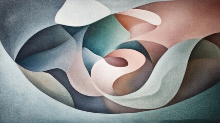 Abstract Swirls: A Symphony of Hues and Textures