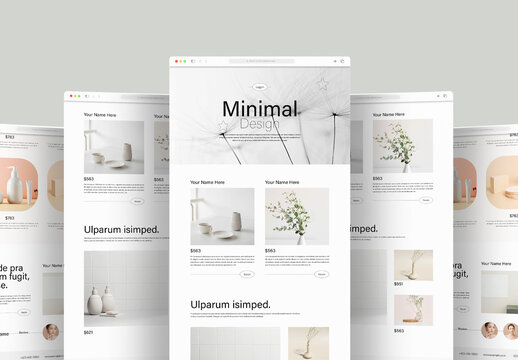 Minimal Landing Page Website Design Template