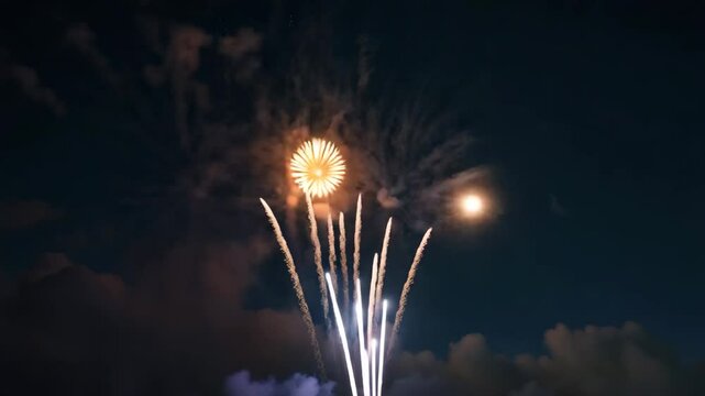 Celebration with Fireworks.