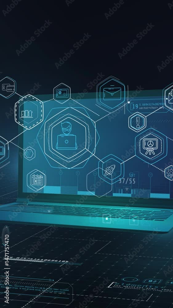 Poster interaction of an employee with artificial intelligence