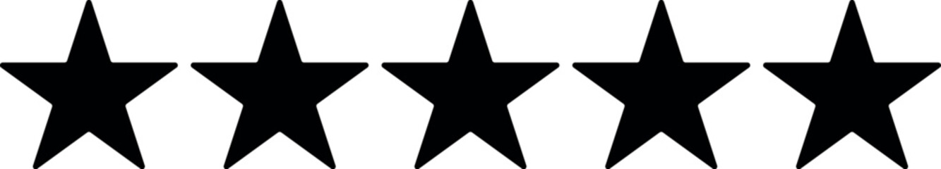 Fototapeta premium Stars vector silhouette design