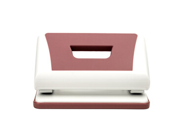 Paper hole punch on a white background. Isolate. Office or school access