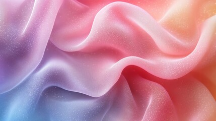 Obraz premium Colorful, flowing fabric texture with soft gradients.