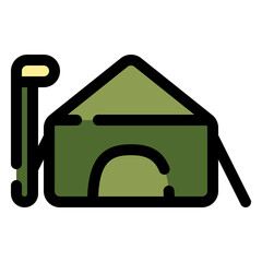 military headquarters icon