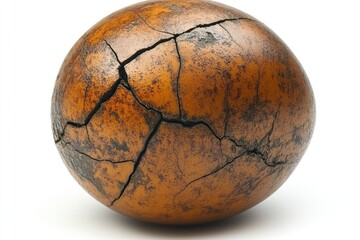 Cracked antique egg