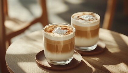 white coffee, milk coffee, coffee with cream, sweet coffee, iced coffee, late coffee, coffee with garnish