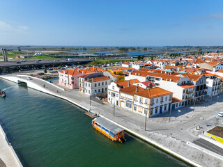 Aerial Image Canal Aveiro Portugal