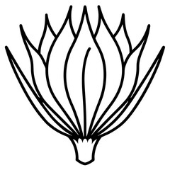 Chive outline vector