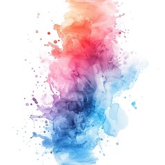 A soft watercolor splash blending multiple colors, creating a smooth transition with a blurred effect.