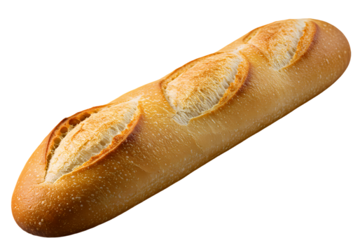 Delicious Crusty Baguette Bread HighResolution Food Photography on Transparent background
