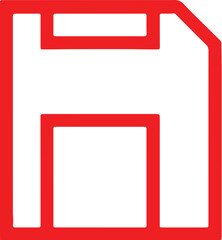 Save icon for web and mobile. Adobe Illustrator Artwork.