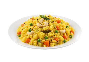 Delicious Vegetable Upma Recipe South Indian Breakfast on Transparent background