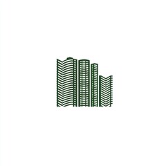 Green city skyline illustration, urban development, modern architecture