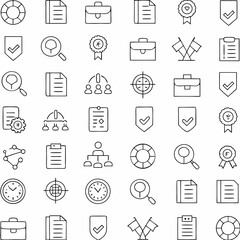Fototapeta premium Business & Finance Icon Set – Vector Symbols for Web, Office & Communication