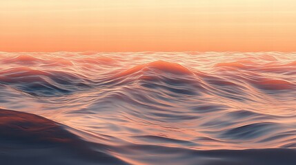 Ocean, Waves, Landscape, Nature, Blue, Sea, Sky serene panoramic view with rolling surf and coastal horizon new beautiful stock image illustration AI