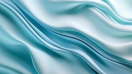 Obraz premium Teal Silk Drape Abstract Background.