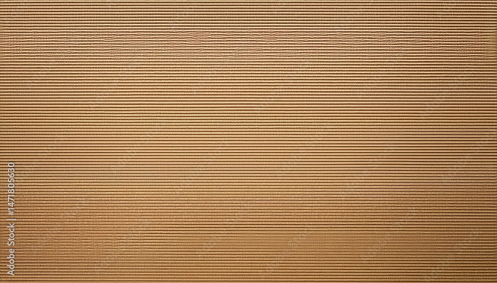 Poster textured brown horizontal lines on woven fabric surface for web design, print background, branding template, packaging or textile mockup

